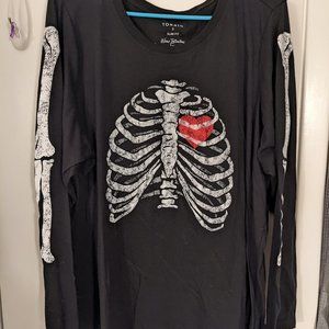 Slim fit skeleton tee